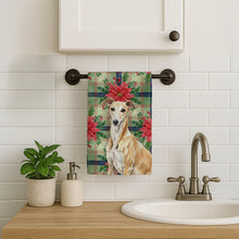Load image into Gallery viewer, Fawn Greyhound Christmas PoinsettIas Kitchen Towel