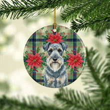 Load image into Gallery viewer, Kerry Blue Terrier Christmas PoinsettIas Ceramic Ornament