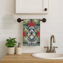 Load image into Gallery viewer, Kerry Blue Terrier Christmas PoinsettIas Kitchen Towel