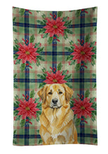 Load image into Gallery viewer, Lion Yellow Leonberger Christmas PoinsettIas Kitchen Towel