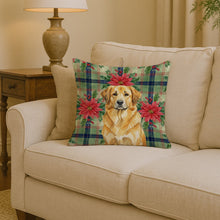 Load image into Gallery viewer, Lion Yellow Leonberger Christmas PoinsettIas Throw Pillow