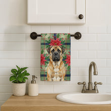 Load image into Gallery viewer, Fawn Mastiff Christmas PoinsettIas Kitchen Towel