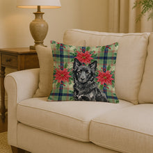 Load image into Gallery viewer, Mudi Christmas PoinsettIas Throw Pillow