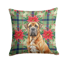 Load image into Gallery viewer, Neapolitan Mastiff Christmas PoinsettIas Throw Pillow