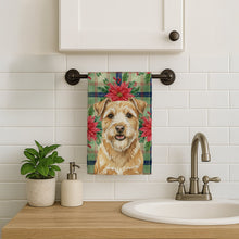 Load image into Gallery viewer, Wheaten Norfolk Terrier Christmas PoinsettIas Kitchen Towel
