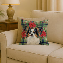 Load image into Gallery viewer, Tricoilor Papillon Christmas PoinsettIas Throw Pillow