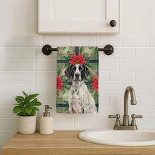 Load image into Gallery viewer, Black and White Pointer Christmas PoinsettIas Kitchen Towel