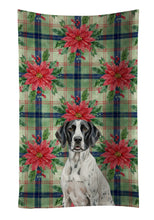 Load image into Gallery viewer, Black and White Pointer Christmas PoinsettIas Kitchen Towel