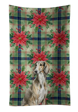Load image into Gallery viewer, Grizzle Saluki Christmas PoinsettIas Kitchen Towel