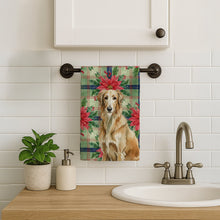 Load image into Gallery viewer, Wheaten Scottish Deerhound Christmas PoinsettIas Kitchen Towel
