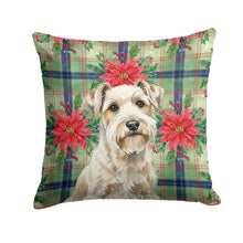 Load image into Gallery viewer, Sealyham Terrier Christmas PoinsettIas Throw Pillow