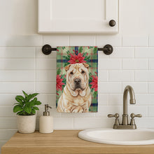 Load image into Gallery viewer, Shar Pei Christmas PoinsettIas Kitchen Towel