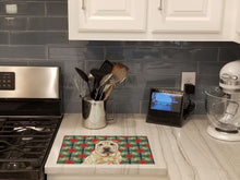 Load image into Gallery viewer, Shar Pei Christmas PoinsettIas Glass Cutting Board