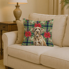 Load image into Gallery viewer, Spinone Italiano Christmas PoinsettIas Throw Pillow