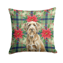 Load image into Gallery viewer, Spinone Italiano Christmas PoinsettIas Throw Pillow