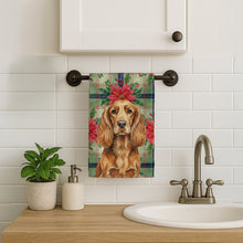 Load image into Gallery viewer, Sussex Spaniel Christmas PoinsettIas Kitchen Towel