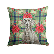 Load image into Gallery viewer, Weimaraner Christmas PoinsettIas Throw Pillow
