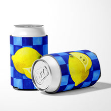 Load image into Gallery viewer, Lemon in Blue by Ute Nuhn Can or Bottle Hugger WHW0116CC