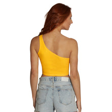 Load image into Gallery viewer, West Virginia Mountaineers Gold One Shoulder Top