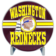 Load image into Gallery viewer, DL8-01 Washington Rednecks WE ONLY KNEEL FOR JESUS Challenge Coin