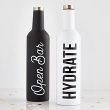 Load image into Gallery viewer, Water Into Wine 2 Bottle Set | Each Holds an Entire Bottle of Wine | 25oz Ea