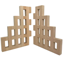 Load image into Gallery viewer, **Pre-order (Ships in 2-3 Weeks)**2 Pcs Wooden Skyline Window Building Set ONLY