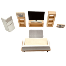 Load image into Gallery viewer, **Pre-order (Ships in 1-2 Weeks)**Wooden Dollhouse Furniture Toy Pretend Play Set