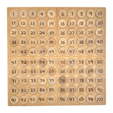 Load image into Gallery viewer, **Pre-order (Ships in 2-3 Weeks)**Hundred Frame Coin Pockets Set with Counting and Alphabet Coins
