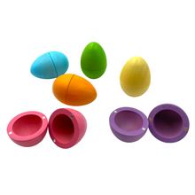 Load image into Gallery viewer, 6 Pcs STAINED Magnetic Wooden Eggs in Pastel/Macaron Colors