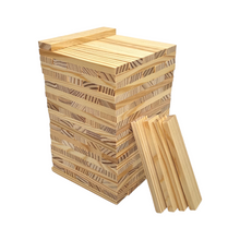 Load image into Gallery viewer, **Pre-order (Ships in 2-3 Weeks)**120 Pcs Natural Wooden Building Planks Set