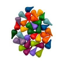 Load image into Gallery viewer, **Pre-order (Ships in 1-2 Weeks)**36 Pieces Colored Wooden Mandala Rainbow Loose Parts