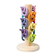 Load image into Gallery viewer, 12-Dowel Sorting Tree with 24 Building Rings Set