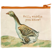 Load image into Gallery viewer, Well Waddle You Know Zipper Wallet | Coin Purse Organizer Pouch | 5.25" x 4.25"