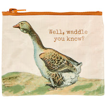 Load image into Gallery viewer, Well Waddle You Know Zipper Wallet | Coin Purse Organizer Pouch | 5.25" x 4.25"
