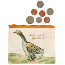Load image into Gallery viewer, Well Waddle You Know Zipper Wallet | Coin Purse Organizer Pouch | 5.25" x 4.25"