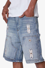Load image into Gallery viewer, Western Jewel Denim Shorts - Blue