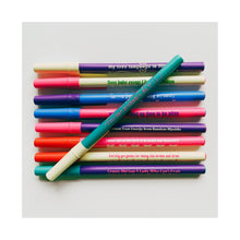 Load image into Gallery viewer, What A Fucked Up Time To Be Alive Ballpoint Pen in Pink | Gen Z Aesthetic Blue Ink