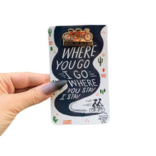 Load image into Gallery viewer, Where You Go I Go - Where You Stay I Stay Enamel Pin in Tandem Bike