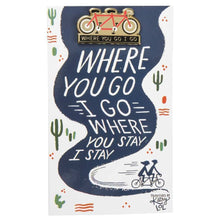 Load image into Gallery viewer, Where You Go I Go - Where You Stay I Stay Enamel Pin in Tandem Bike