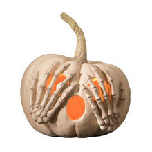 Load image into Gallery viewer, Peek-a-Boo Pumpkin White by Bethany Lowe Designs