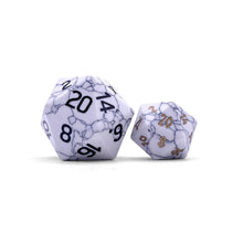 Load image into Gallery viewer, White Howlite - Boulder® 30mm Gemstone Dice