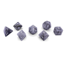 Load image into Gallery viewer, White Labradorite - 7 Piece RPG Set Gemstone Dice