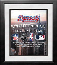 Load image into Gallery viewer, NBA Basketball Photo Picture Frame Kit - San Antonio Spurs (White Matting, Black Trim)