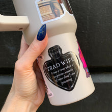 Load image into Gallery viewer, World’s Best Cup: The GetBullish Monocolor Sticker Tumbler 40 Oz Handle Travel Mug - Choose Your Own Sticker Pack