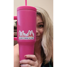 Load image into Gallery viewer, World’s Best Cup: The GetBullish Monocolor Sticker Tumbler 40 Oz Handle Travel Mug - Choose Your Own Sticker Pack