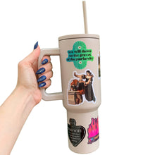 Load image into Gallery viewer, World’s Best Cup: The GetBullish Monocolor Sticker Tumbler 40 Oz Handle Travel Mug - Choose Your Own Sticker Pack