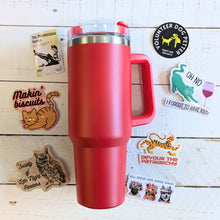 Load image into Gallery viewer, World’s Best Cup: The GetBullish Sticker Tumbler 40 Oz Handle Travel Mug - Choose Your Own Sticker Pack
