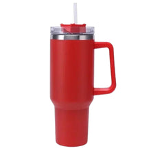 Load image into Gallery viewer, World’s Best Cup: The GetBullish Sticker Tumbler 40 Oz Handle Travel Mug - Choose Your Own Sticker Pack