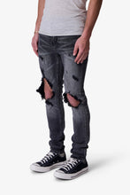 Load image into Gallery viewer, X738 Chewed Up Denim - Washed Black