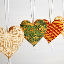 Load image into Gallery viewer, Engraved Heart Ornaments